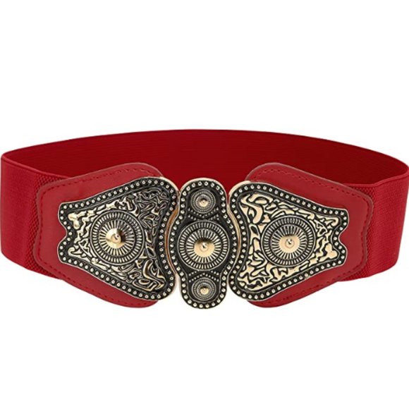 Stretch Vintage Antique Retro Buckle Belt